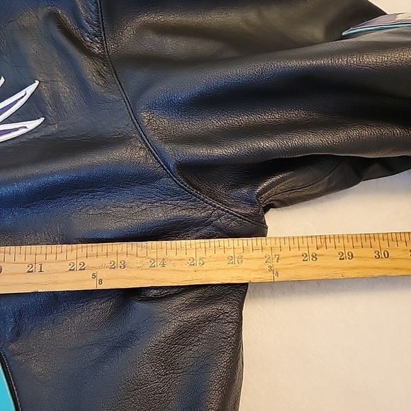 VTG Daytona Bike Week Jeff Hamilton 96 Biker Ball Leather Bomber Jacket Mens XL - Picture 15 of 17